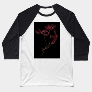 Wilted red flowers Baseball T-Shirt